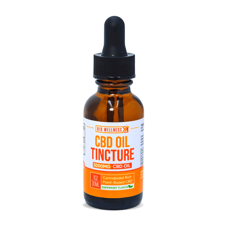 CBD Oil Tinctures - 300mg - 3000mg - No THC - BioWellnessX