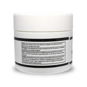 Natural CBD Relief Cream - 2500mg CBD - back