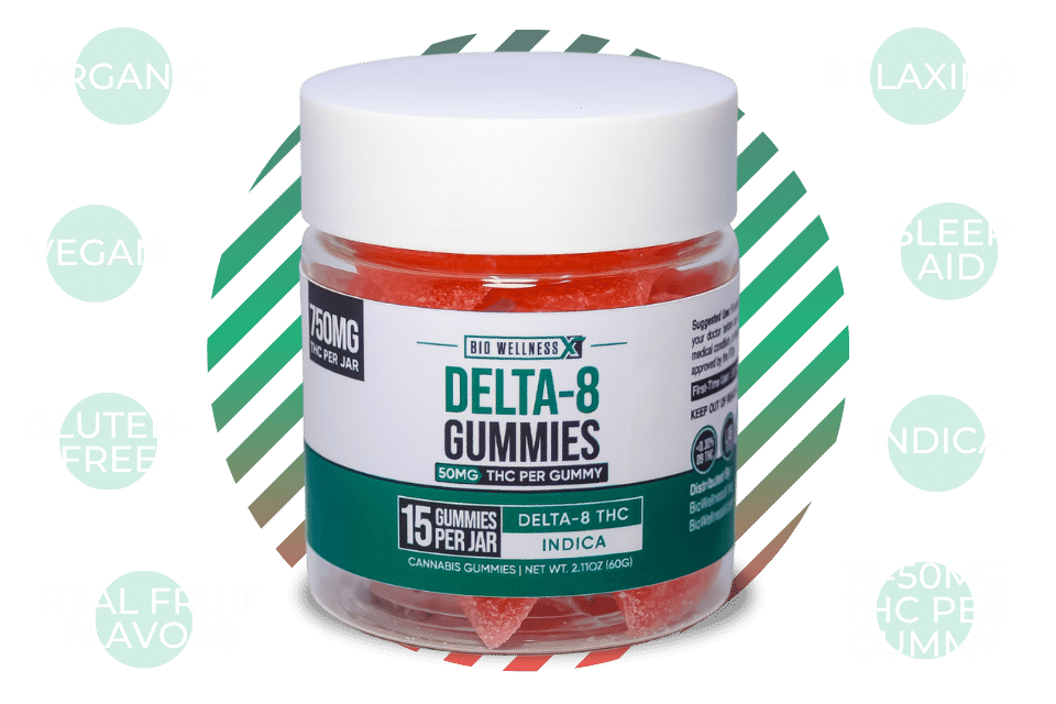 Organic Delta-8 THC Gummies - Vegan and GF