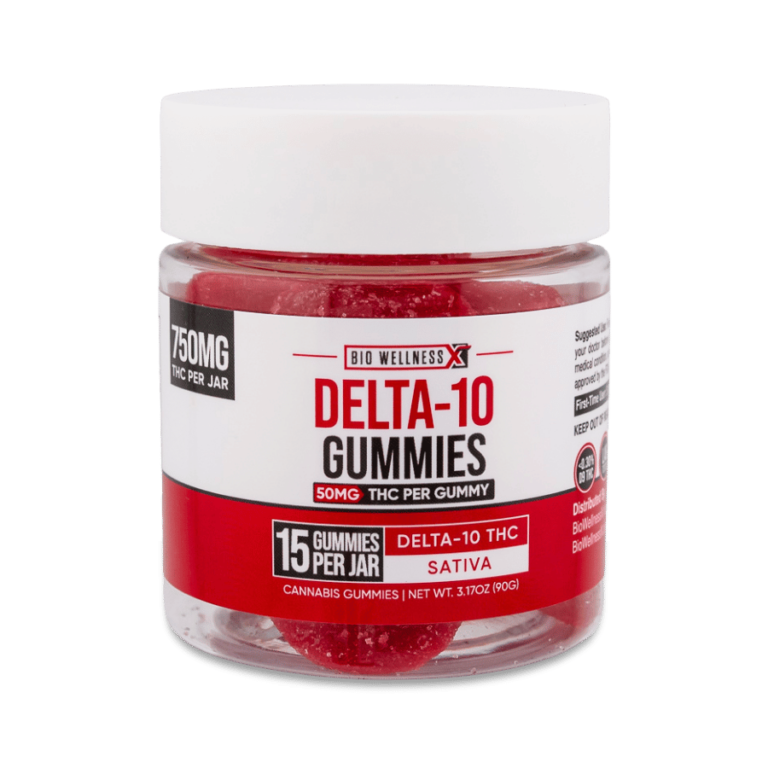 Delta 10 Gummies - Organic, 55mg - Cherry Flavor