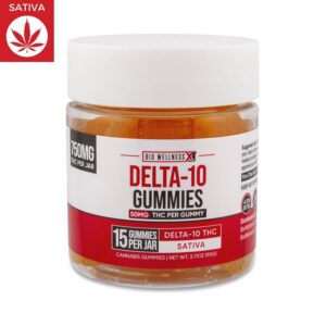 Organic Delta 10 THC Gummies - 55mg - Lemon Flavor