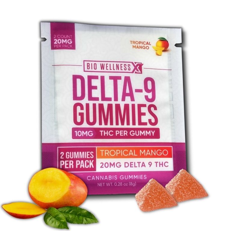 delta 9 gummies - 10mg - 2-pack - mango