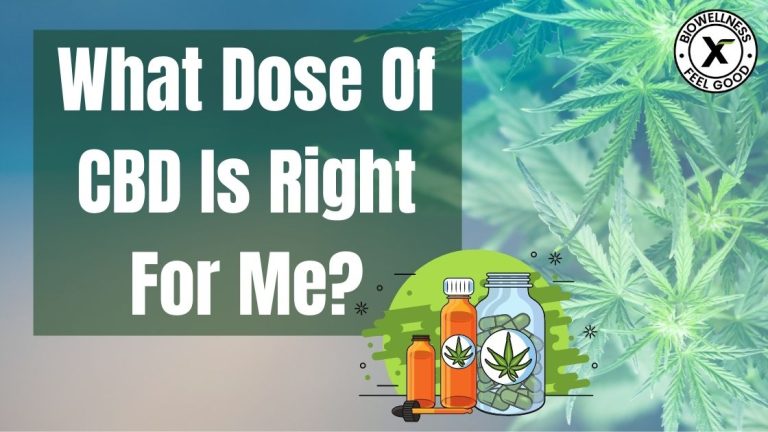 What dose of CBD is right for me