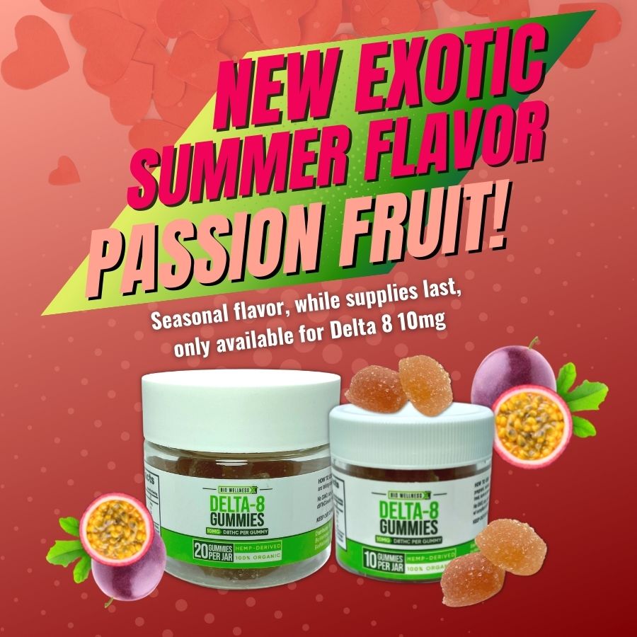 Delta 8 Gummies - Passion Fruit Flavor
