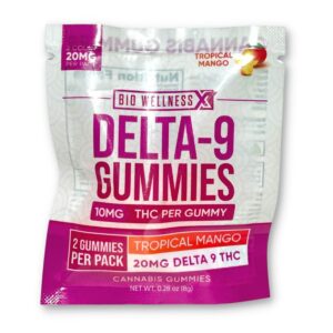 Delta 9 Gummies 10mg THC Per Gummy 2-Pack Mango