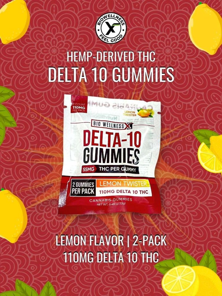 Delta 10 gummies - 2-pack - lemon