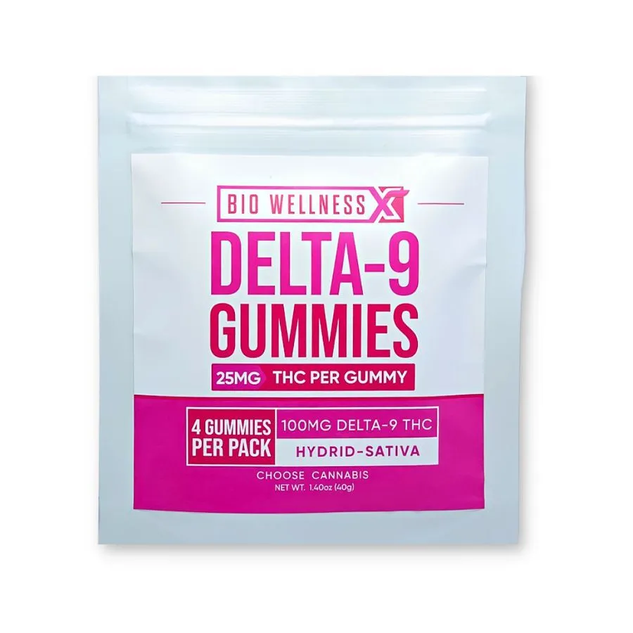 25mg Delta 9 THC Gummies - 4-pack - 100mg THC