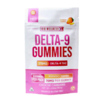 25mg Delta 9 THC Gummies - 15 count - mango - front