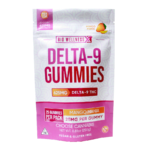 25mg Delta 9 THC Gummies - 25 count - mango - front