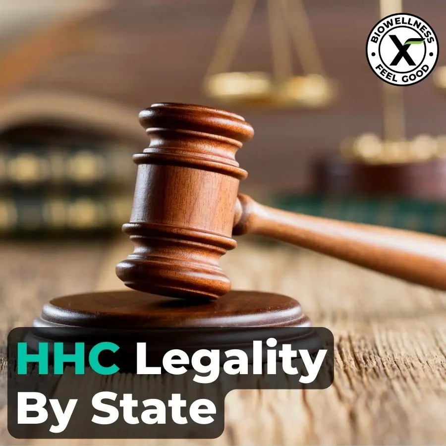 HHC legalities by state - BioWellnessX