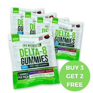 25mg Delta 8 gummies - buy 3 get 2 free