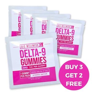 25mg Delta 9 gummies - Buy 3 Get 2 free - lime