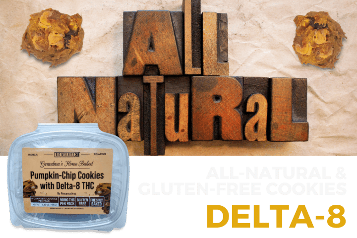 All-Natural & Gluten-Free Delta-8 THC Cookies