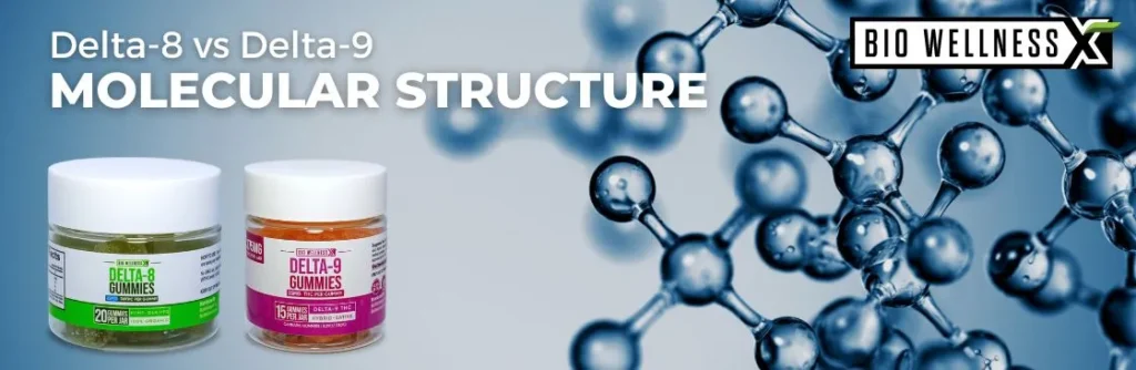 Delta 8 VS Delta 9 Molecular Structure - BiowellnessX