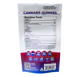 Delta-9 THC Gummies + THCp + CBG - 25 count - back