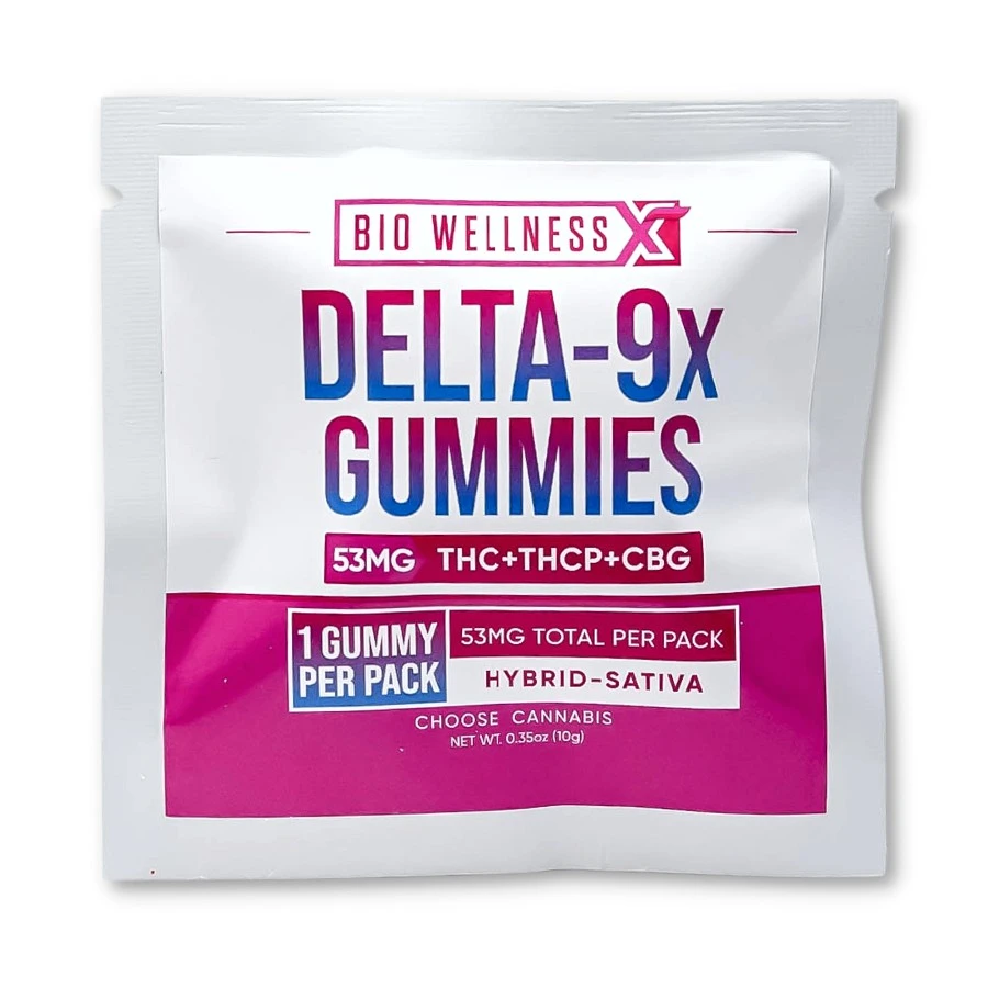 Delta 9x Gummies - 1 Pack Mango Flavor