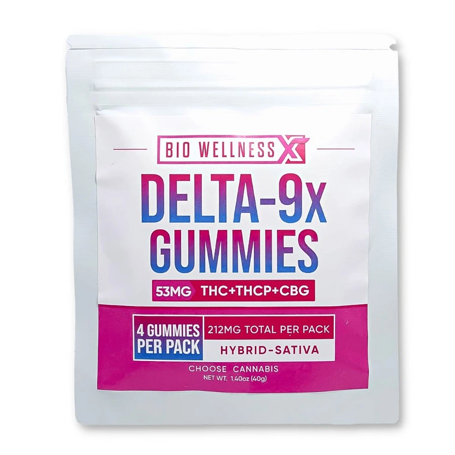 Delta 9x Gummies - 4 Pack Count Mango Flavor