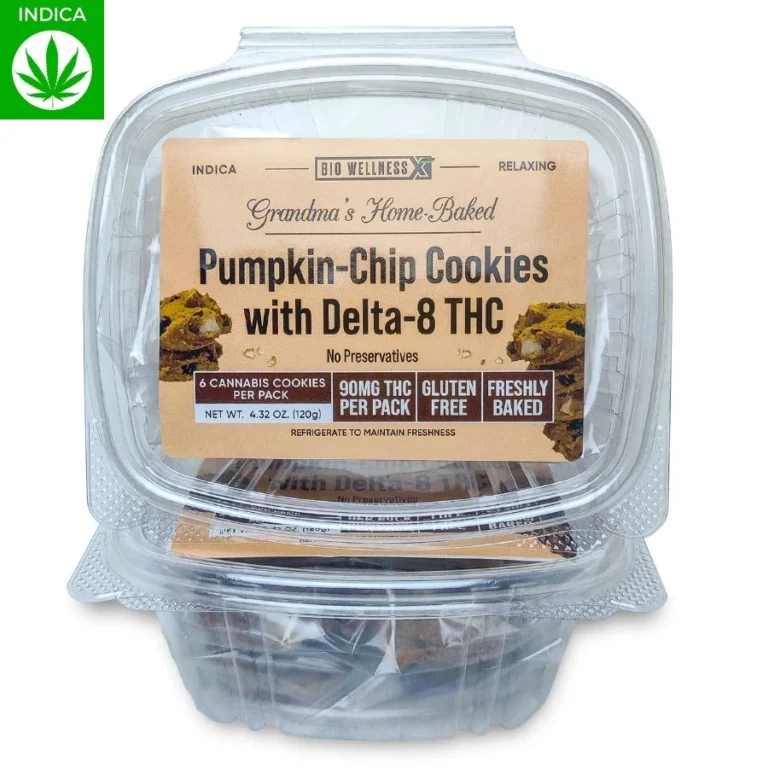 Pumpkin-Chip Delta-8 THC Cookies - 15mg THC Per Cookie