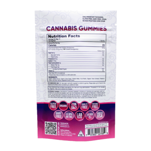 Delta-9z THC Gummies + THCp + CBN - 15 count - back