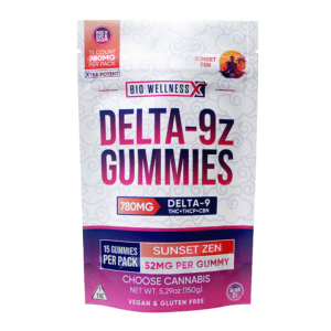 Delta-9z THC Gummies + THCp + CBN - 15 count - front