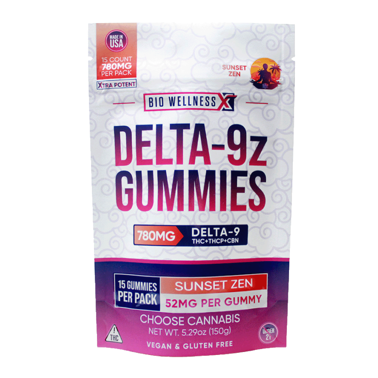 Delta-9z THC Gummies + THCp + CBN - 15 count - front