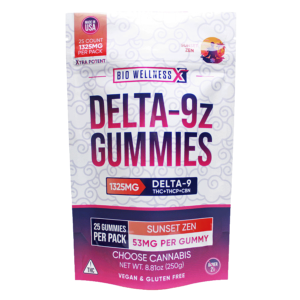 Delta-9z THC Gummies + THCp + CBN - 25 count - front