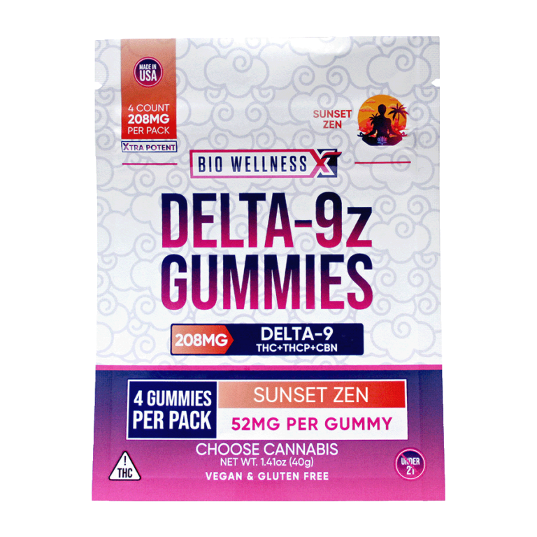 Delta-9z THC Gummies + THCp + CBN - 4 count - front