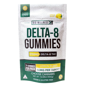 50mg Delta 8 THC Gummies - 75 Count - Lemon