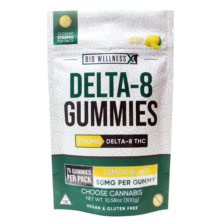 50mg Delta 8 THC Gummies - 75 Count - Lemon