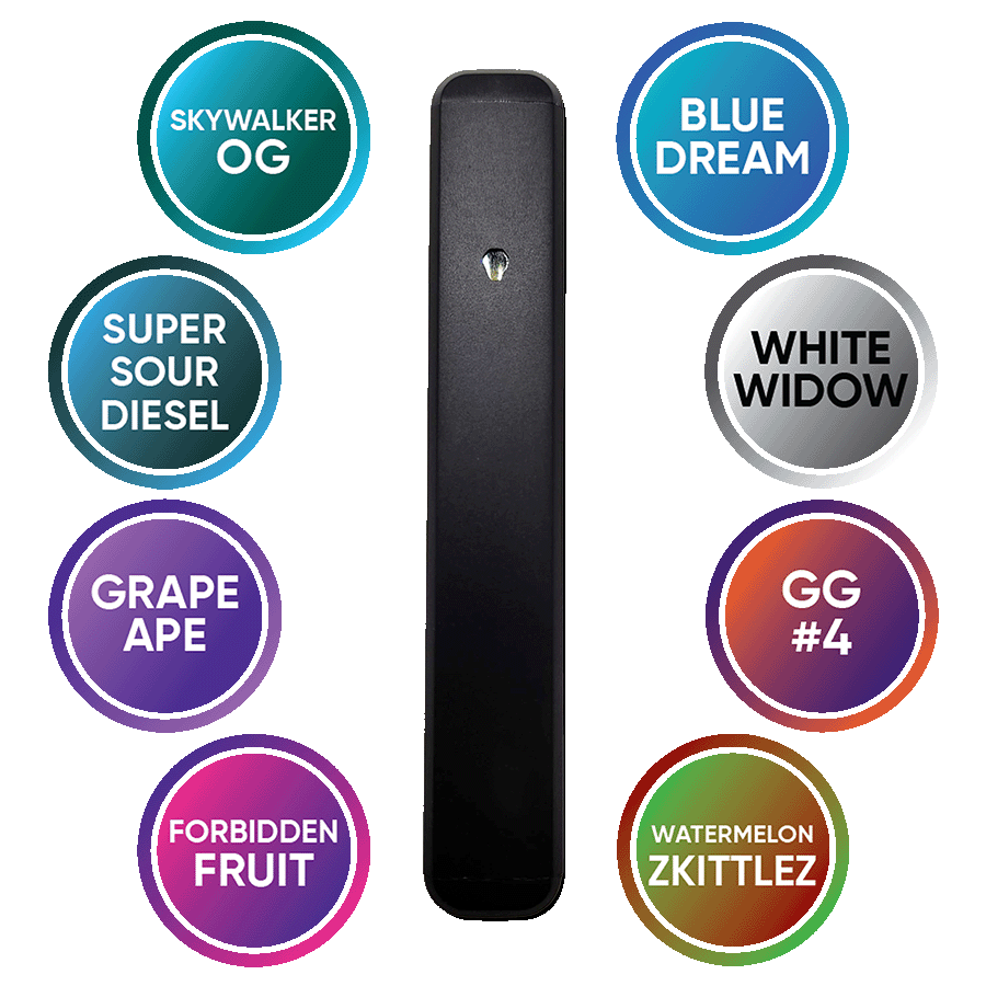 Delta-8 THC Vapes with 8 flavors