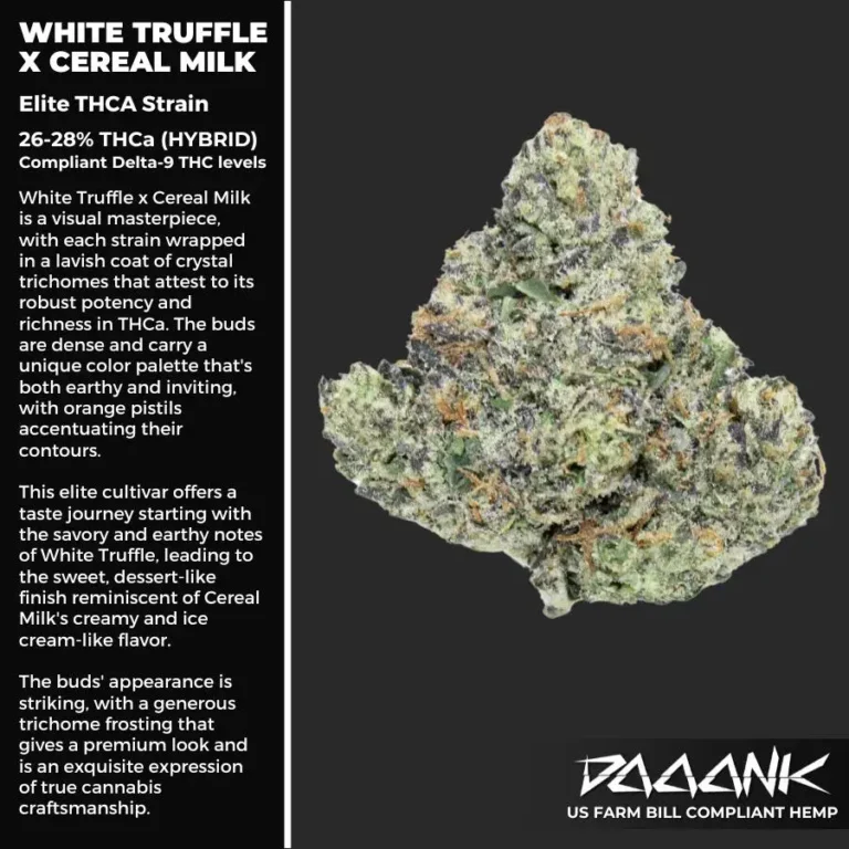 White Truffle X Cereal Milk - Strain card