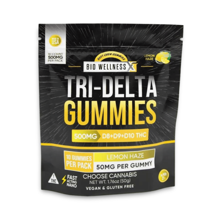 Tri-Delta Gummies - D8, D9, D10 - Lemon Haze - 10ct